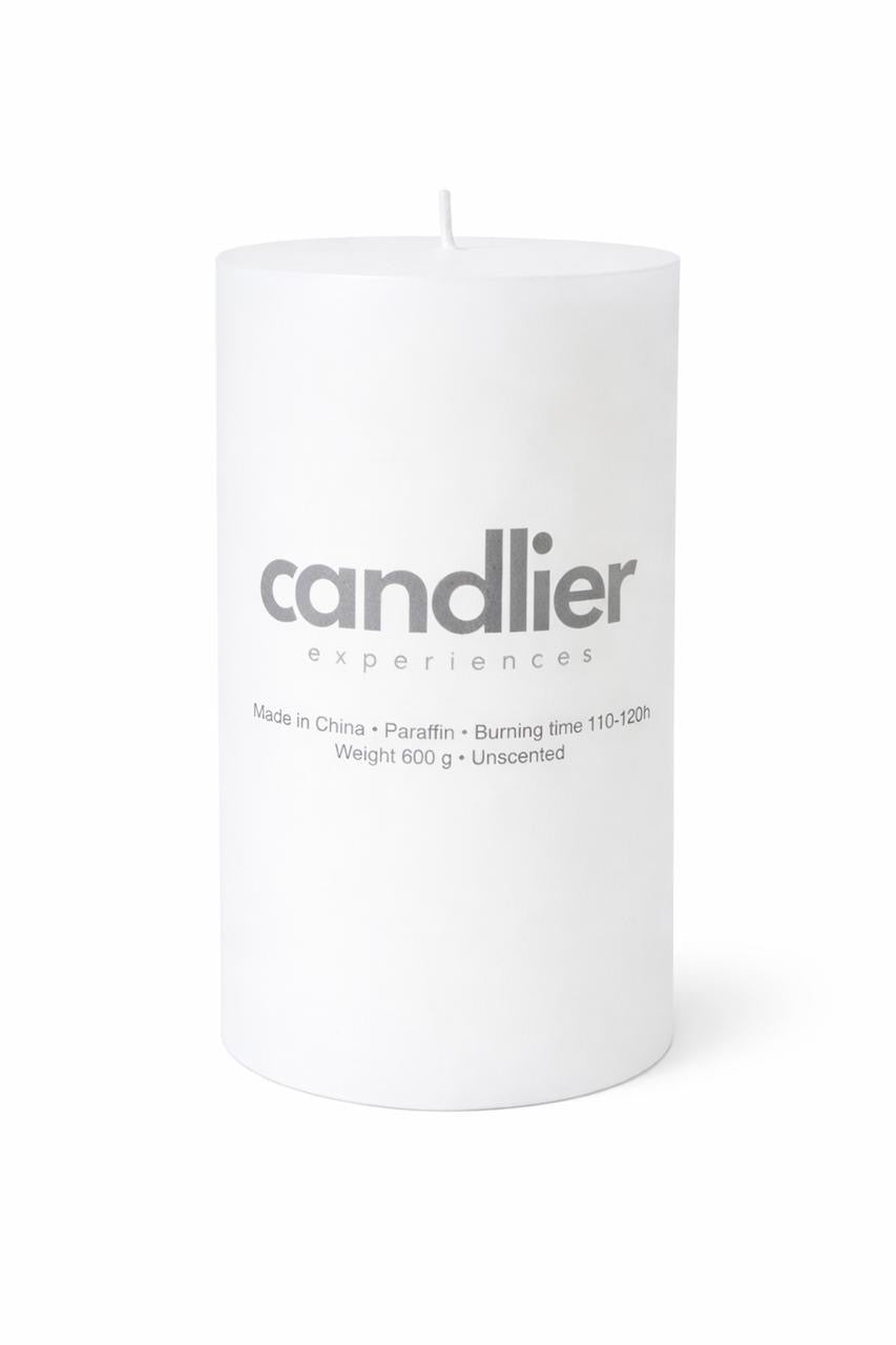 White Pillar Candle