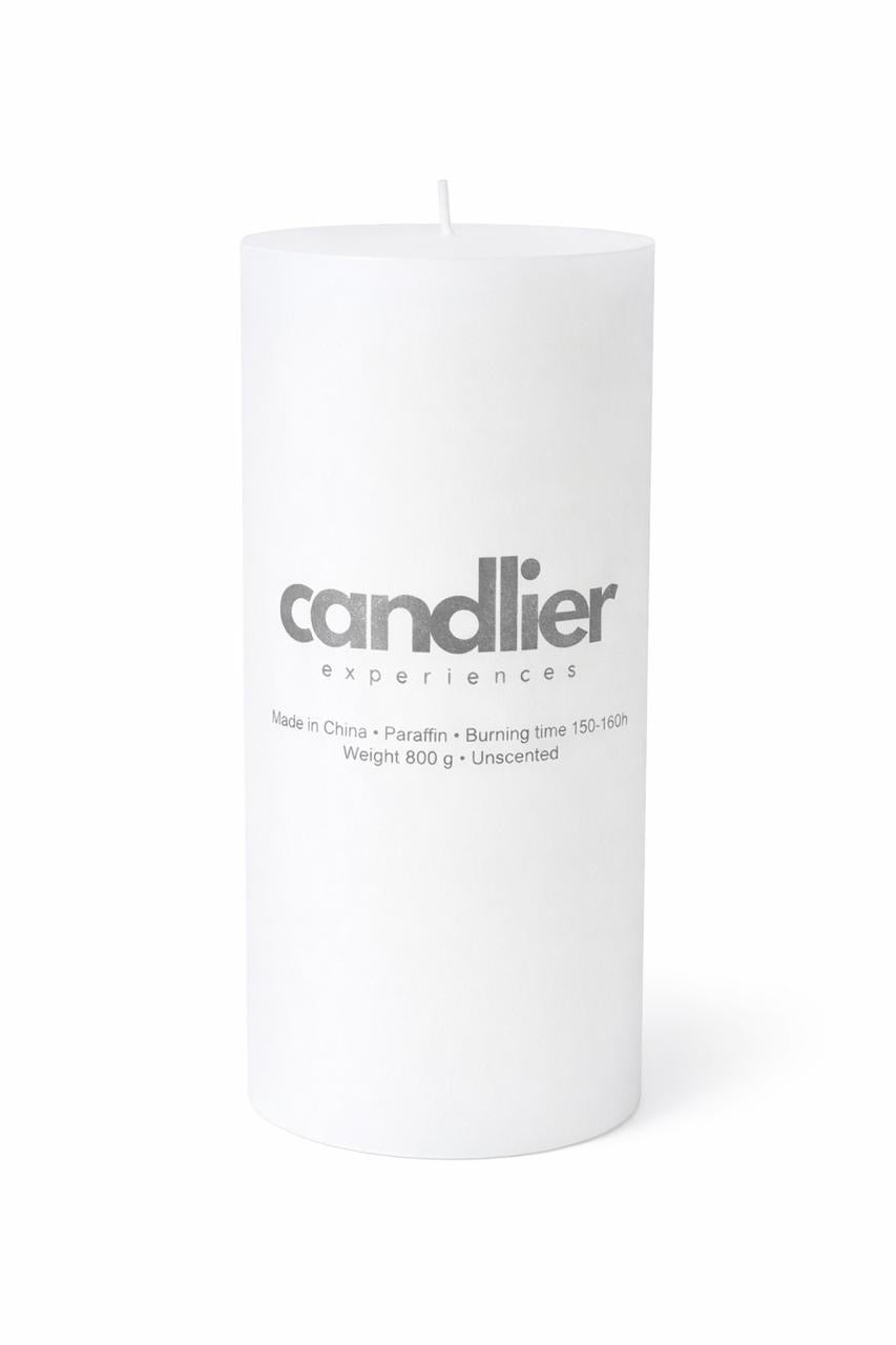 White Pillar Candle