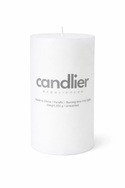 White Pillar Candle