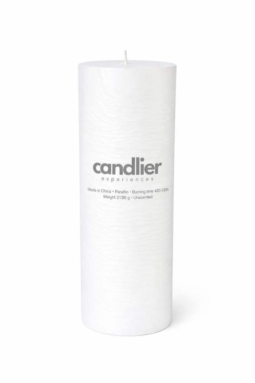 White Pillar Candle