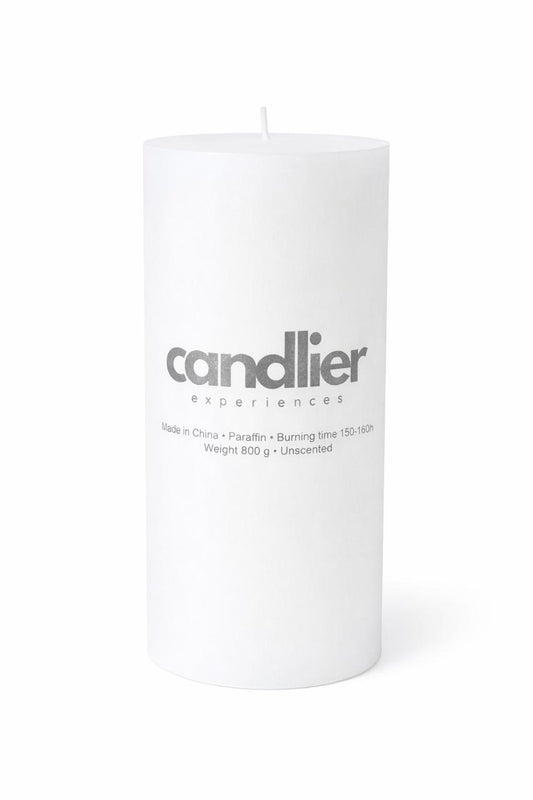 White Pillar Candle