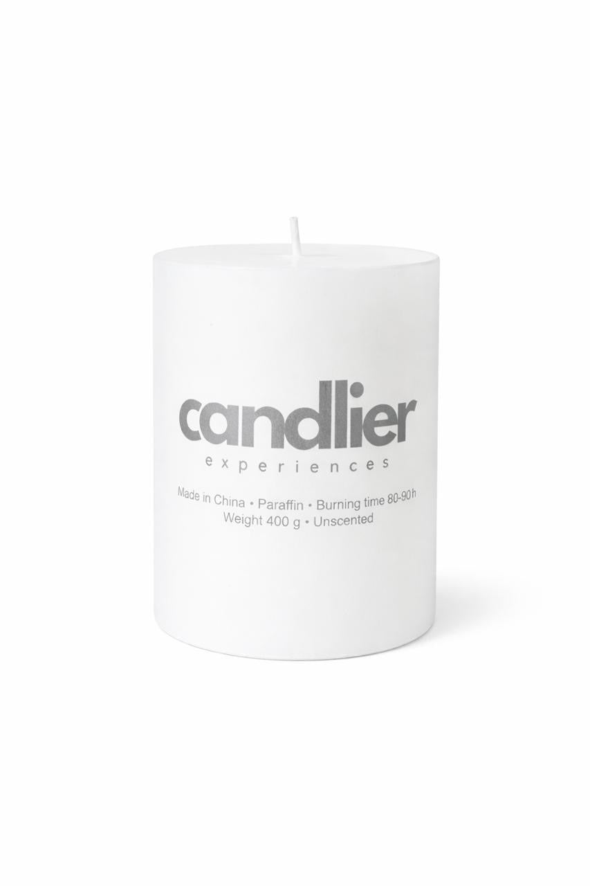 White Pillar Candle